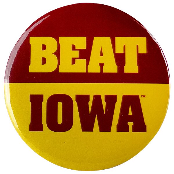 Beat Iowa 3" Round Button